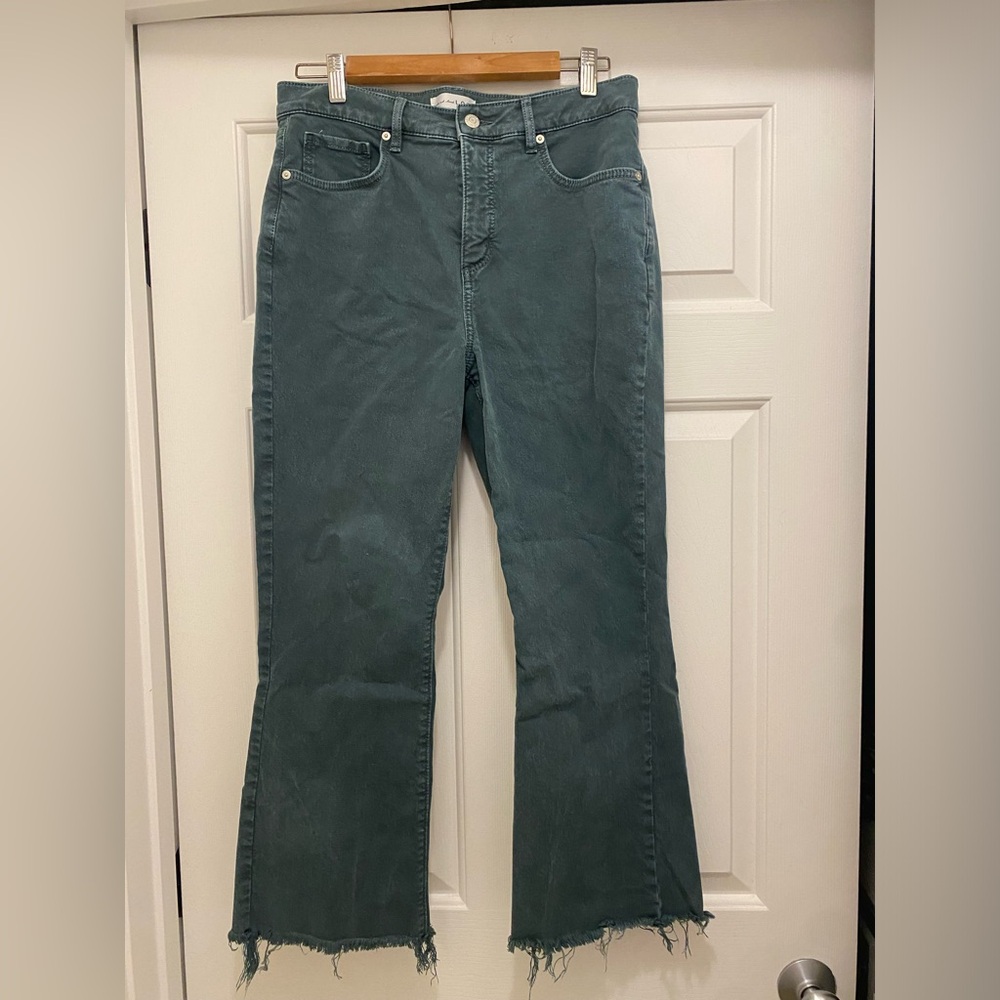 LOFT high waisted ankle flare Jean